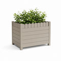 Jardinière surélevée rectangulaire gris taupe en polypropylène 80 x 40 x 77 cm
