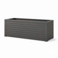 Jardinière rectangulaire anthracite en aluminium thermolaqué 100 x 40 x 40 cm
